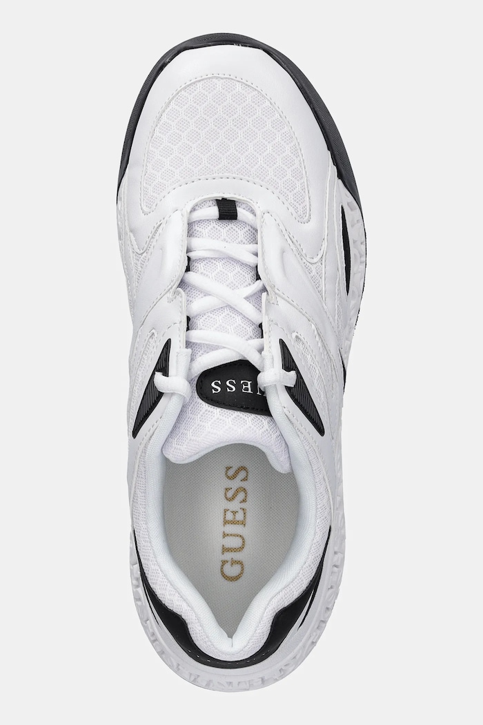 Guess sneakersy SWANIA biały FLTSWA.LEA12.BLKWH