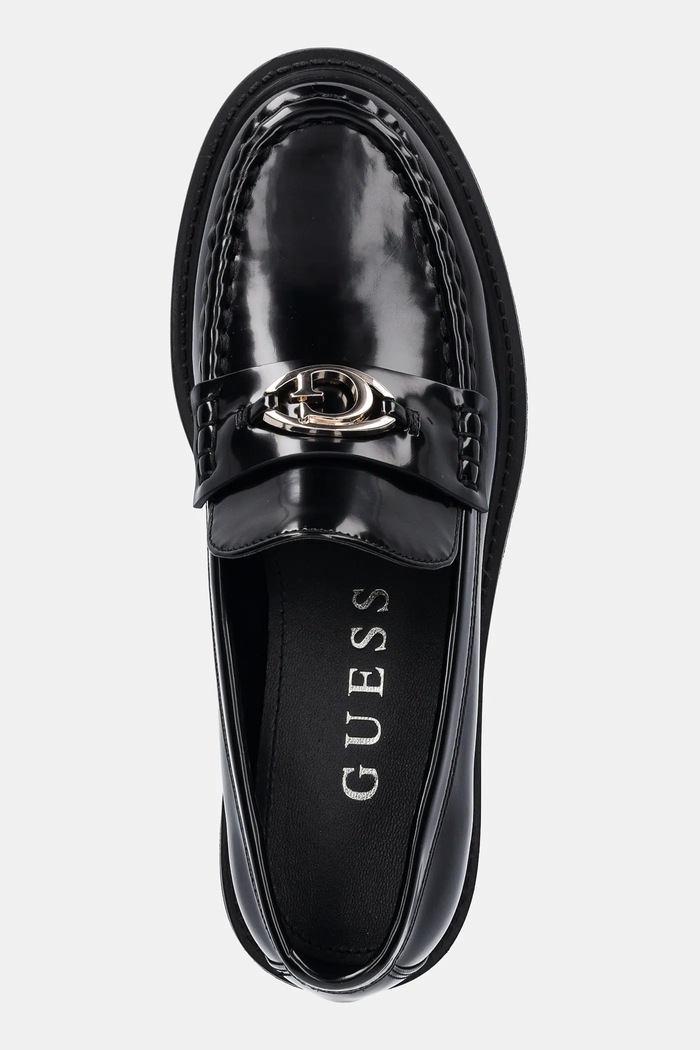 Mokasíny Guess YANIKA čierna FLTYNK.ELE14.BLACK