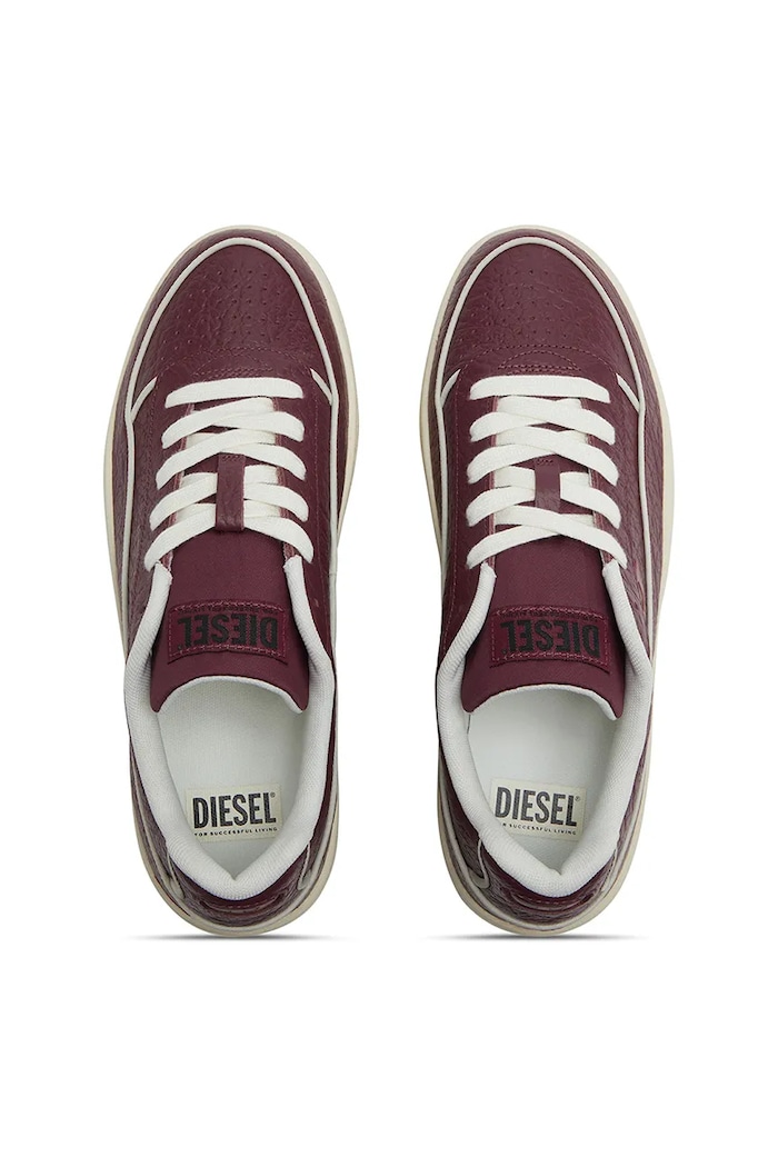 Sneakers din piele S-Tracker-D Low W Diesel Y03513.P8417.T5086 burgundia