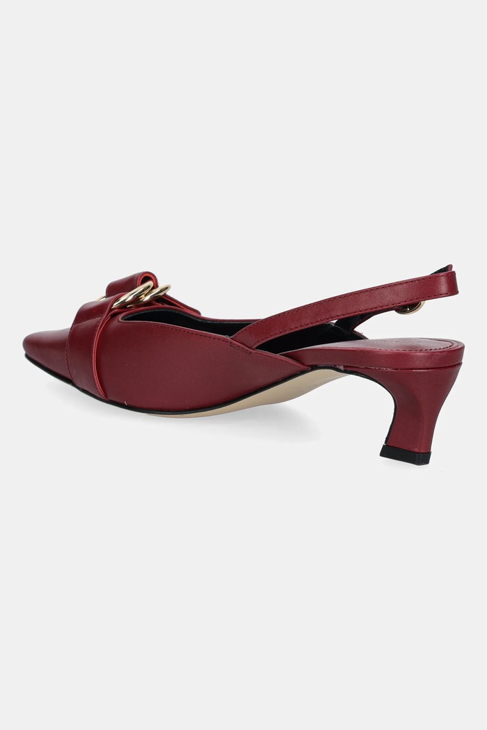 Obutev Usnjene visoke pete MICHAEL Michael Kors Jaden 40T5JDMS1L.691 bordo
