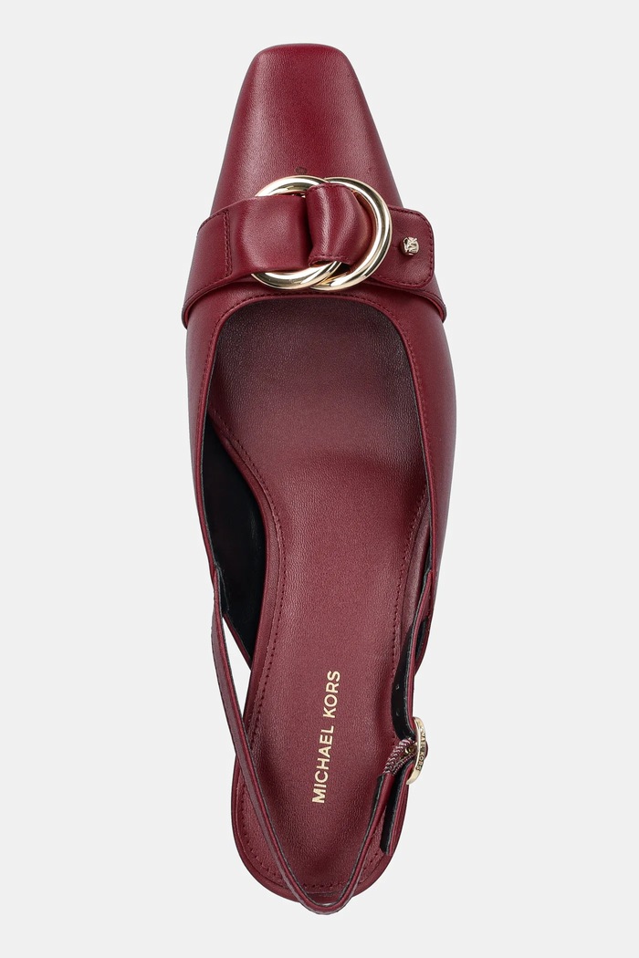 Usnjene visoke pete MICHAEL Michael Kors Jaden bordo 40T5JDMS1L.691
