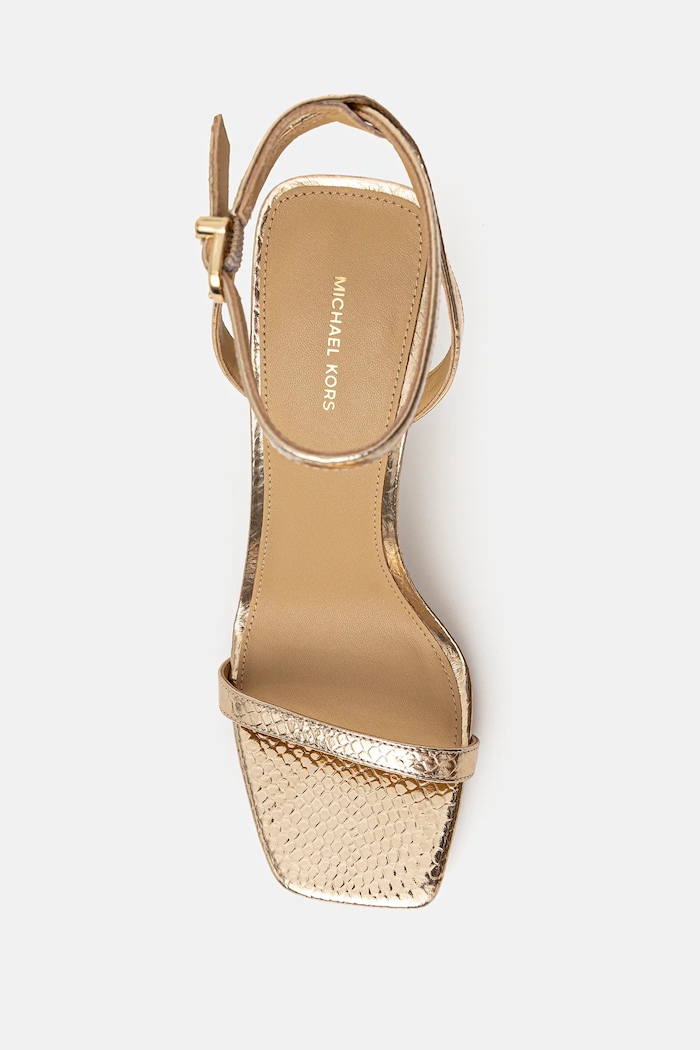 MICHAEL Michael Kors sandały skórzane Liana złoty 40T5LNHS1M.740