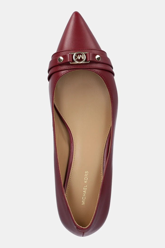 Usnjene visoke pete MICHAEL Michael Kors Mandy bordo 40T5MAMP1L.691