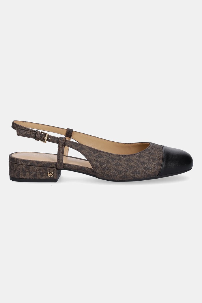 Обувки с дебел ток MICHAEL Michael Kors Perla 40T5PLFS1B.007 кафяв AW25