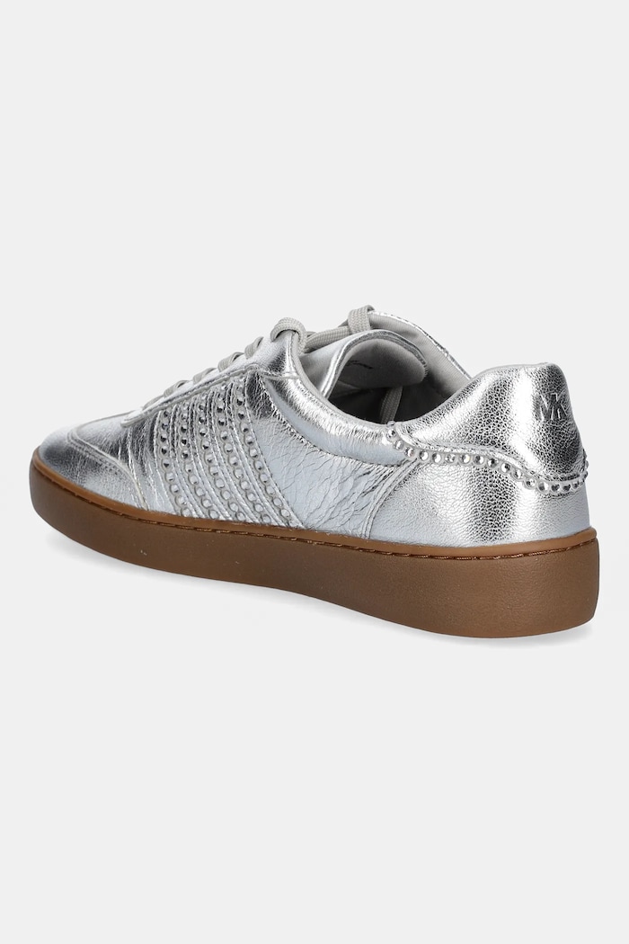 Obuwie MICHAEL Michael Kors sneakersy skórzane Scotty 43T5SCFS1M.040 srebrny