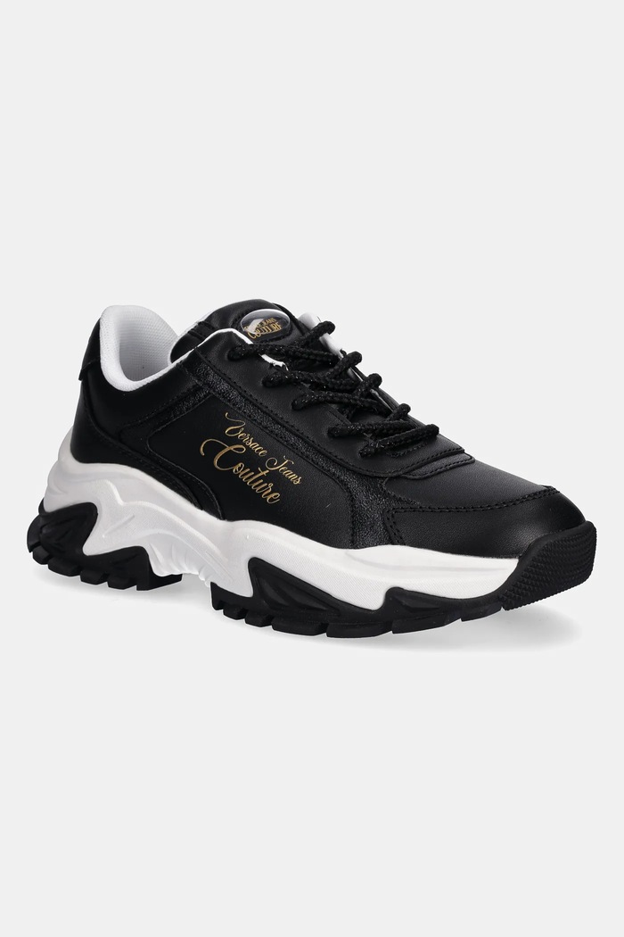 Tenisky Versace Jeans Couture imitácia kože čierna 79VA3SV6.ZPB29.899