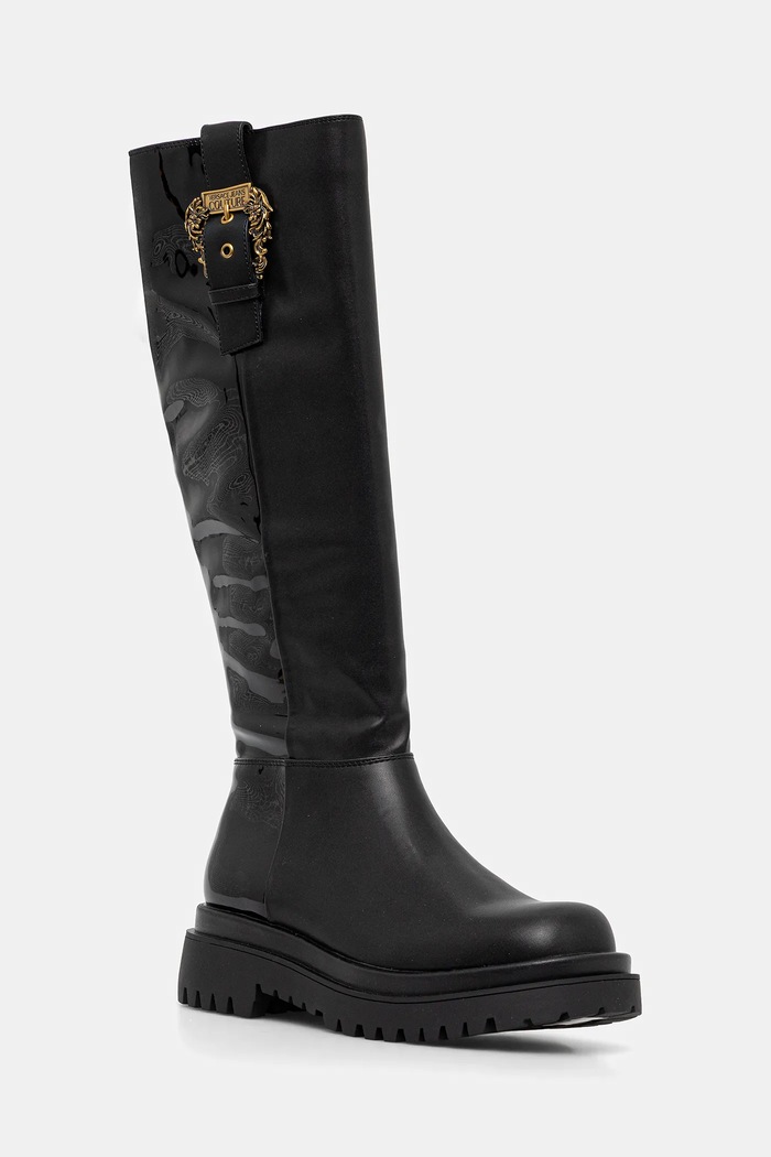Versace Jeans Couture kozaki tekstylny czarny 79VA3S65.71570.899