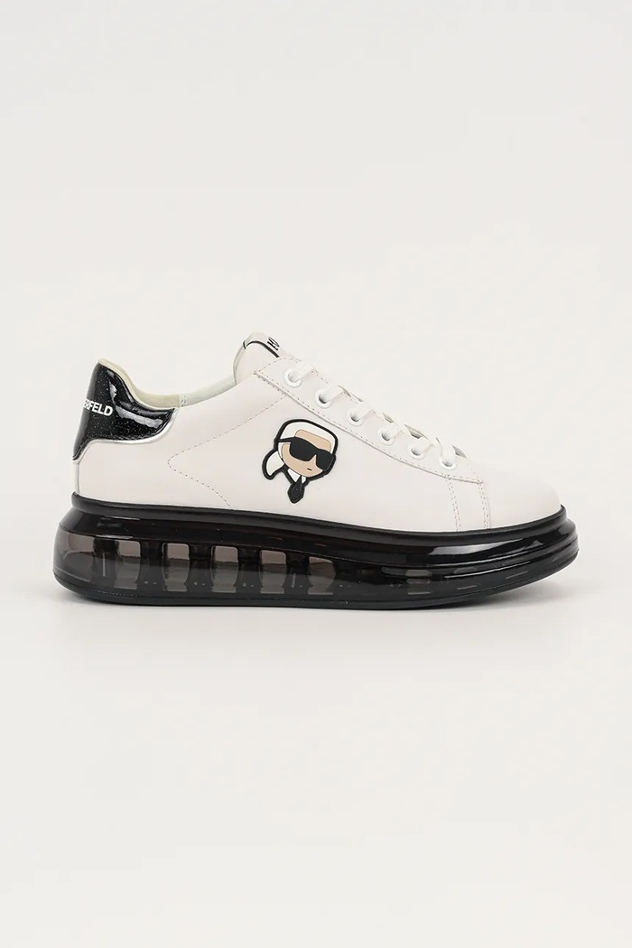 Karl Lagerfeld sneakers in pelle KAPRI KUSHION platform bianco KL62630N.010