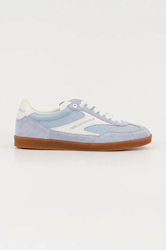 Karl Lagerfeld sneakers din piele intoarsă KANDIDATE piele întoarsă albastru KL63855.3LB