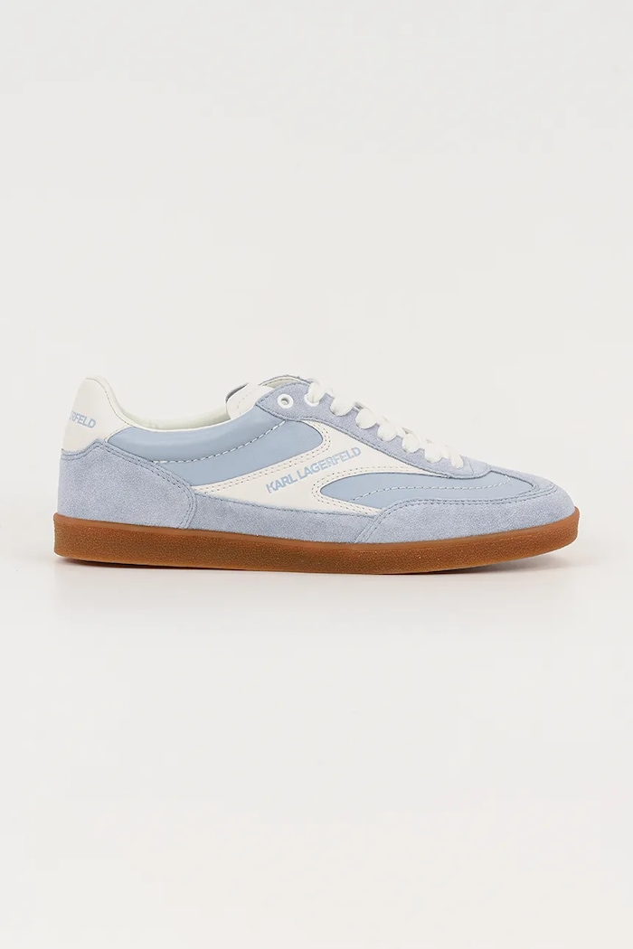 Karl Lagerfeld sneakers din piele intoarsă KANDIDATE piele întoarsă albastru KL63855.3LB