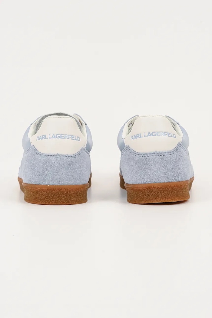 Încălțăminte Karl Lagerfeld sneakers din piele intoarsă KANDIDATE KL63855.3LB albastru