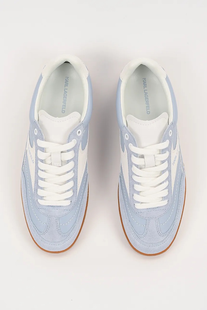 Karl Lagerfeld sneakers din piele intoarsă KANDIDATE albastru KL63855.3LB