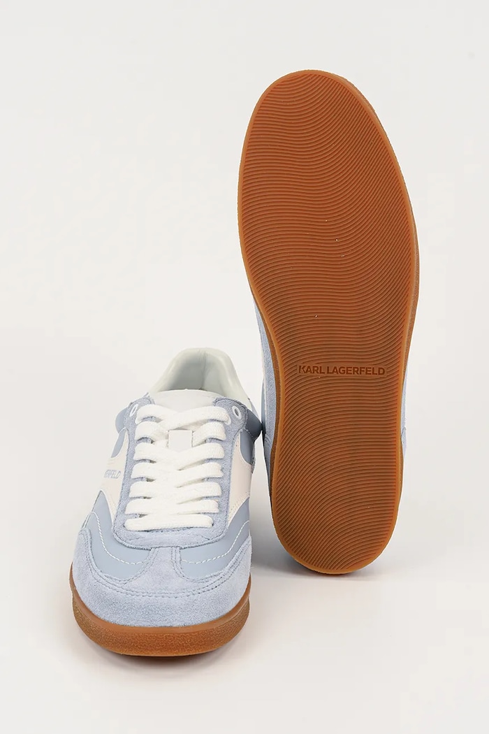 Karl Lagerfeld sneakers din piele intoarsă KANDIDATE KL63855.3LB albastru