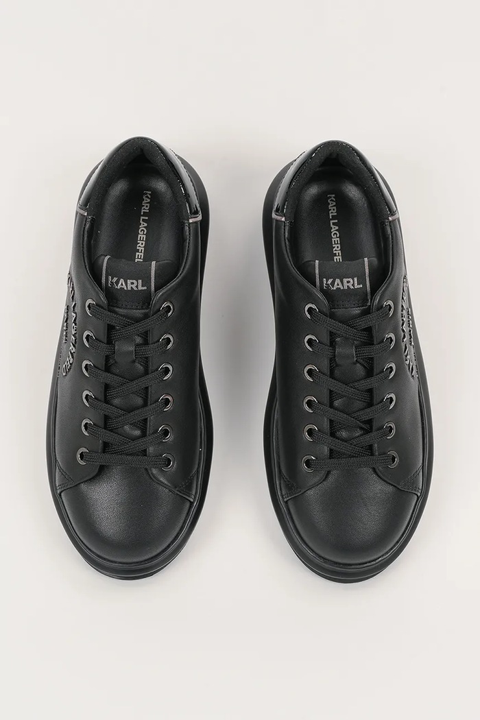 Karl Lagerfeld sneakersy skórzane KAPRI czarny KL62539K.00X