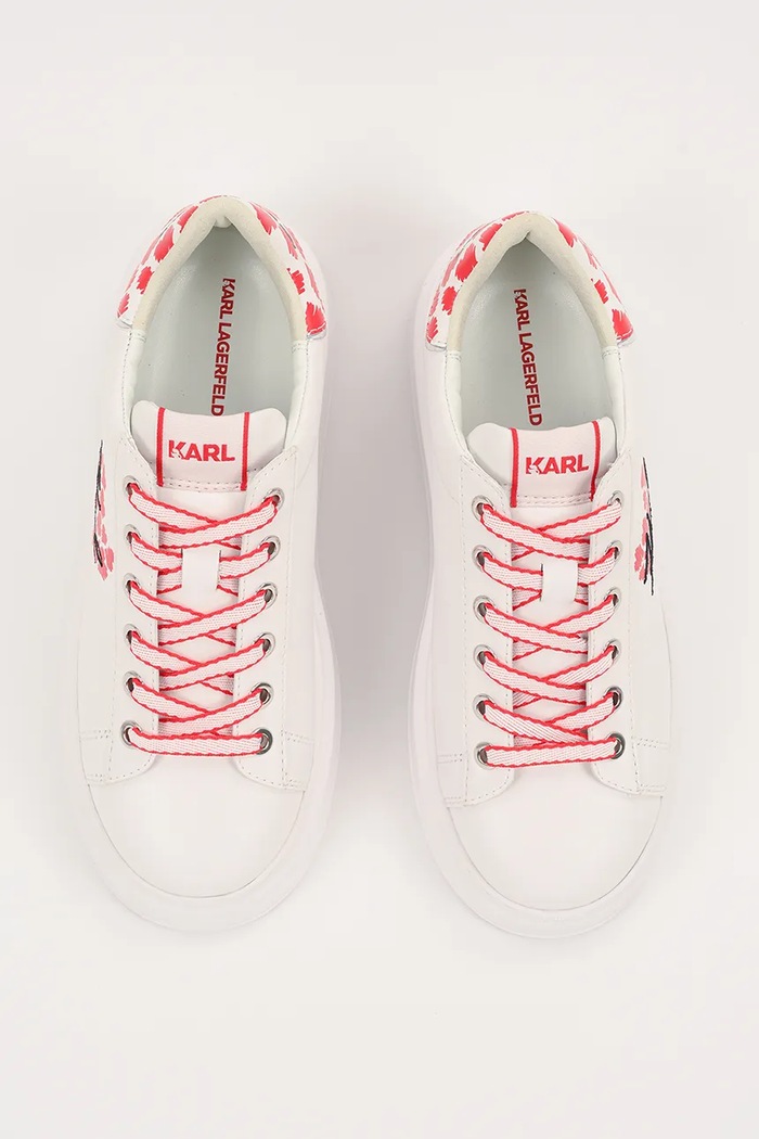 Karl Lagerfeld sneakersy skórzane ANAKAPRI biały KL63518V.01D