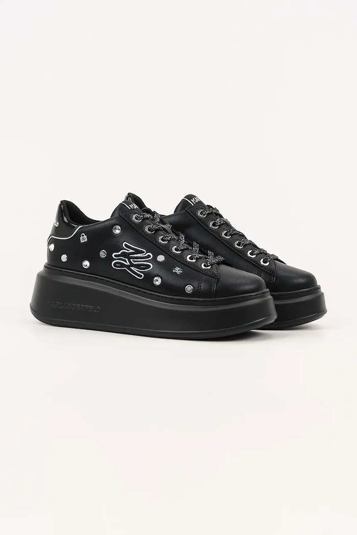 Kožené tenisky Karl Lagerfeld ANAKAPRI KL63528.00S čierna AW25