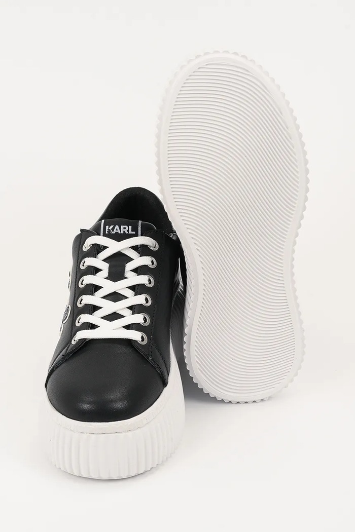 Karl Lagerfeld sneakersy skórzane KREEPER LO KL42311A.000 czarny