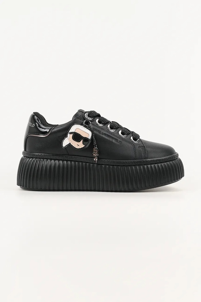 Karl Lagerfeld sneakers din piele KREEPER LO platformă negru KL42376T.00X