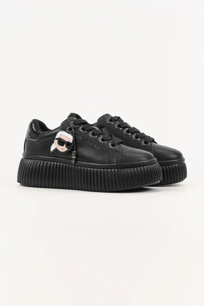 Karl Lagerfeld sneakers din piele KREEPER LO KL42376T.00X negru AW25