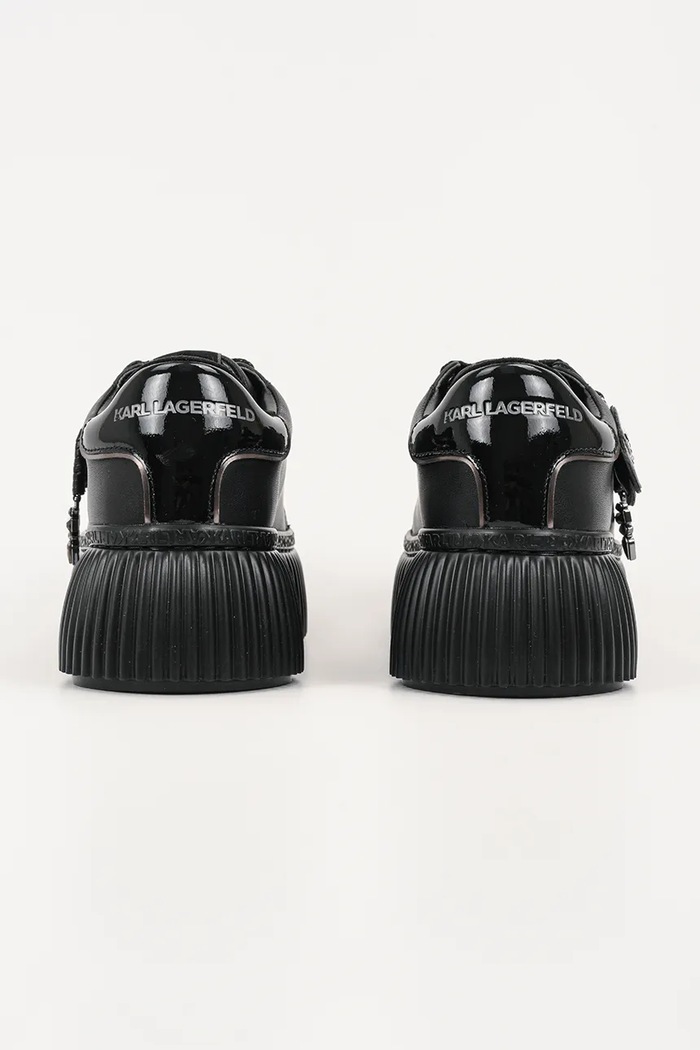 Încălțăminte Karl Lagerfeld sneakers din piele KREEPER LO KL42376T.00X negru