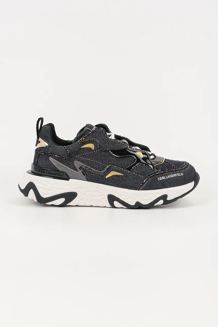 Karl Lagerfeld Sneakersy skórzane BLAZE granatowy KL62425D.40A