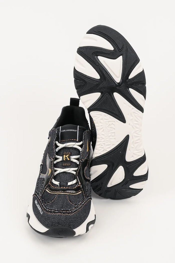Sneakersy skórzane BLAZE Karl Lagerfeld granatowy KL62425D.40A