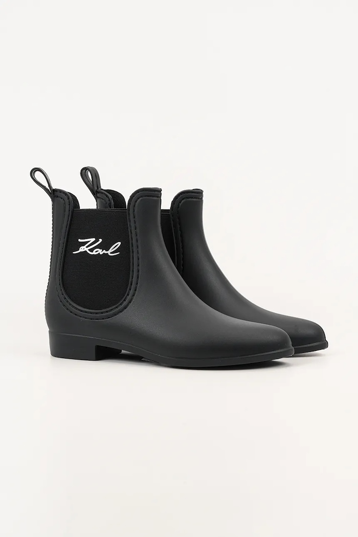 Gumáky Karl Lagerfeld KALOSH II KL94775.V0S čierna AW25