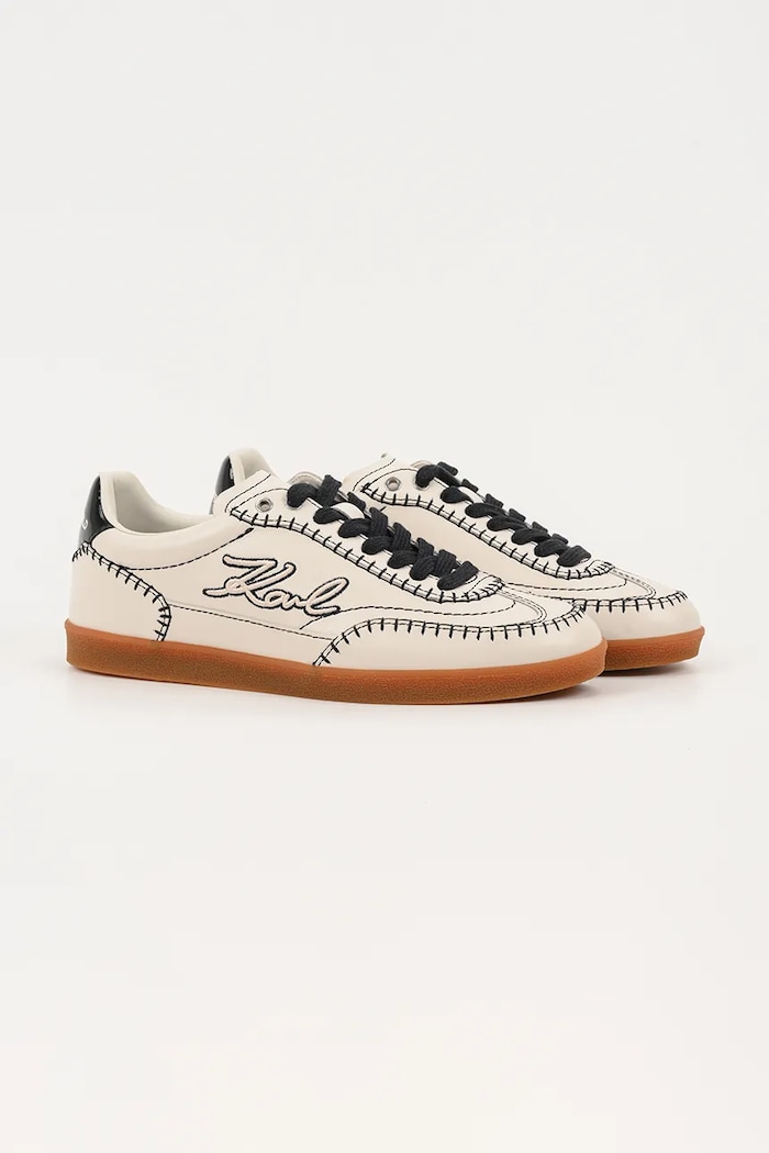 Kožené tenisky Karl Lagerfeld KANDIDATE KL63810A.0T1 béžová AW25