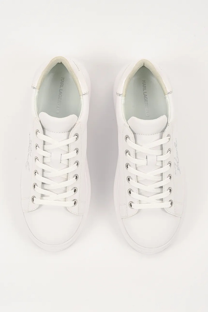 Karl Lagerfeld sneakersy skórzane KAPRI biały KL62518.01S