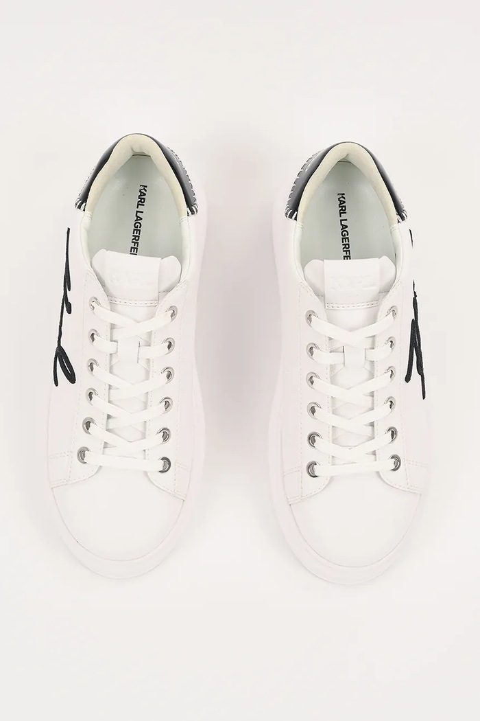 Karl Lagerfeld sneakersy skórzane KAPRI biały KL62572A.011
