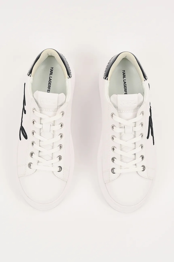 Karl Lagerfeld sneakersy skórzane KAPRI biały KL62572A.011
