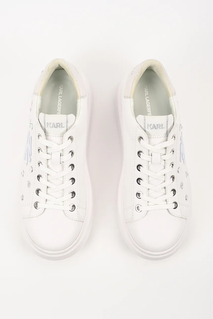 Usnjene superge Karl Lagerfeld ANAKAPRI Karl Lagerfeld KL63528.01S bela