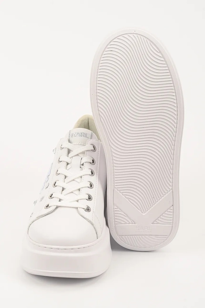 Usnjene superge Karl Lagerfeld ANAKAPRI Karl Lagerfeld bela KL63528.01S