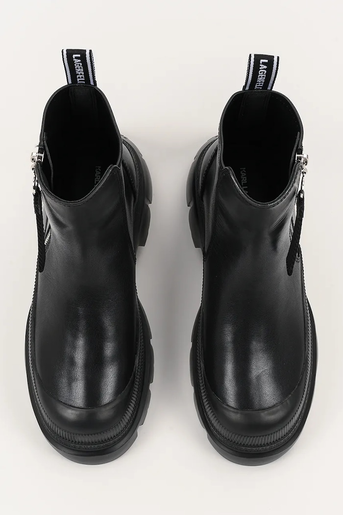 Boty s gumou Karl Lagerfeld TREKKA MAX černá KL43565.000