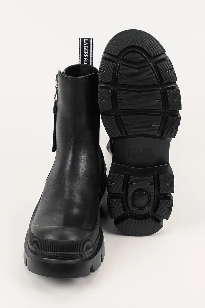 Boty s gumou Karl Lagerfeld TREKKA MAX KL43565.000 černá