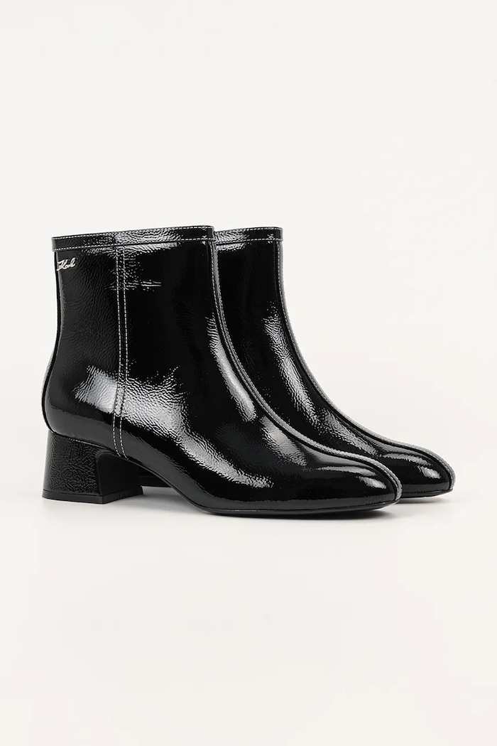 Kožené kotníkové boty Karl Lagerfeld BONNIE KL30351.100 černá AW25