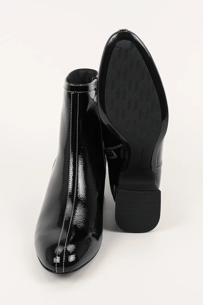Kožené kotníkové boty Karl Lagerfeld BONNIE KL30351.100 černá