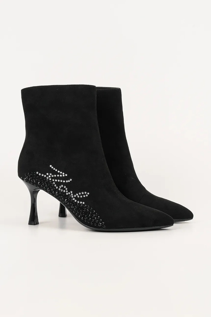 Semišové boty Karl Lagerfeld SIENNA KL32743A.50S černá AW25