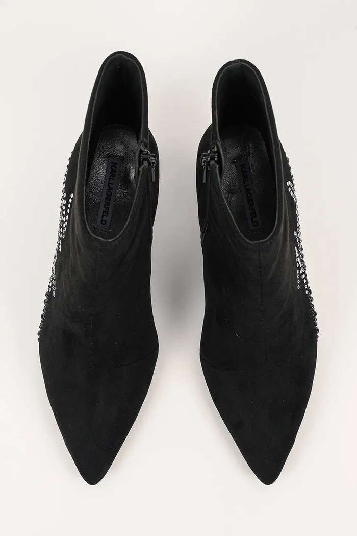 Semišové boty Karl Lagerfeld SIENNA černá KL32743A.50S