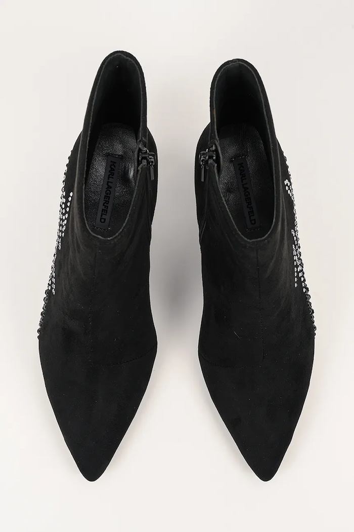 Semišové boty Karl Lagerfeld SIENNA černá KL32743A.50S