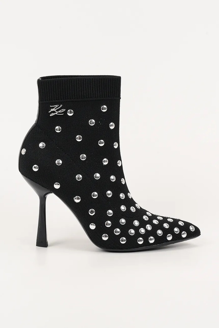 Nízké kozačky Karl Lagerfeld PANDARA jehličkový černá KL31367.K0S