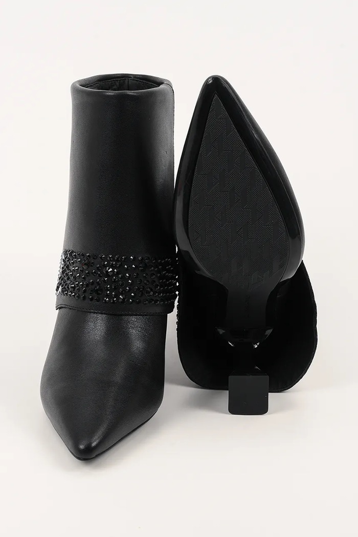 Semišové boty Karl Lagerfeld DEBUT II KL32043.000 černá