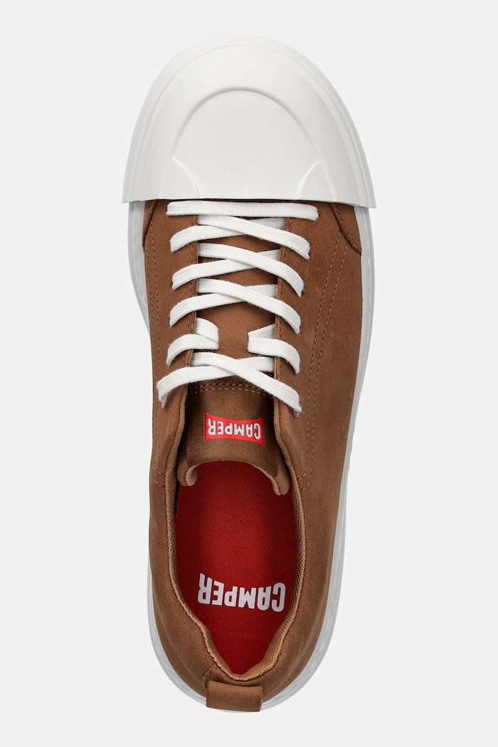 Camper nubuk teniszcipő Junction Runner barna K201683.014