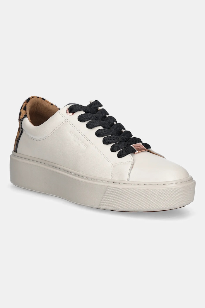 Tenisky Alexander Smith London High imitácia kože béžová ALBCLHW8189FCS