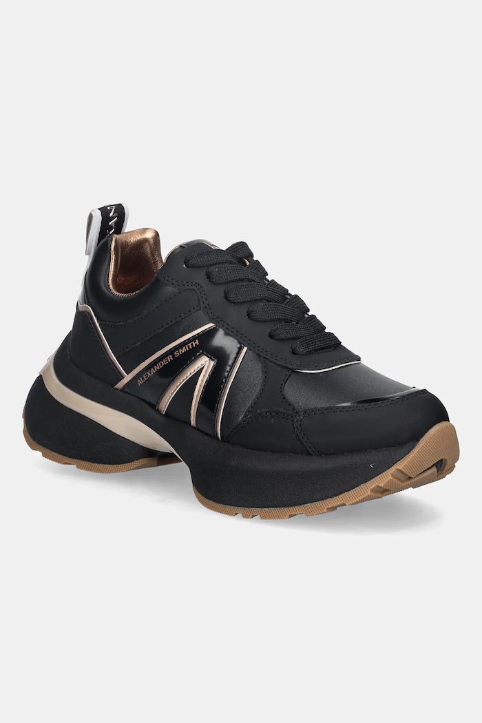 Alexander Smith sneakers Victoria pelle fiore nero ASBCVIW1144BCP