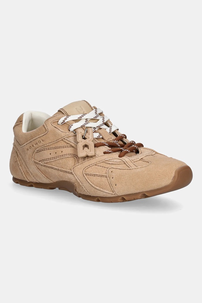 Nokwol sneakersy zamszowe Atlas płaska beżowy Atlas.Beige.Suede