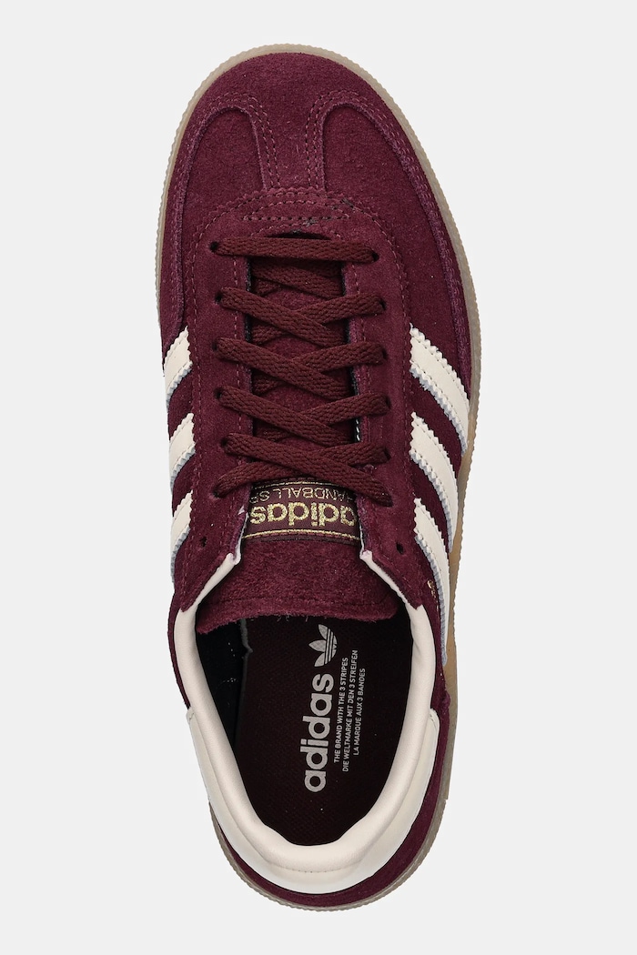 Σουέτ sneakers adidas Originals Handball Spezial μπορντό JP8726