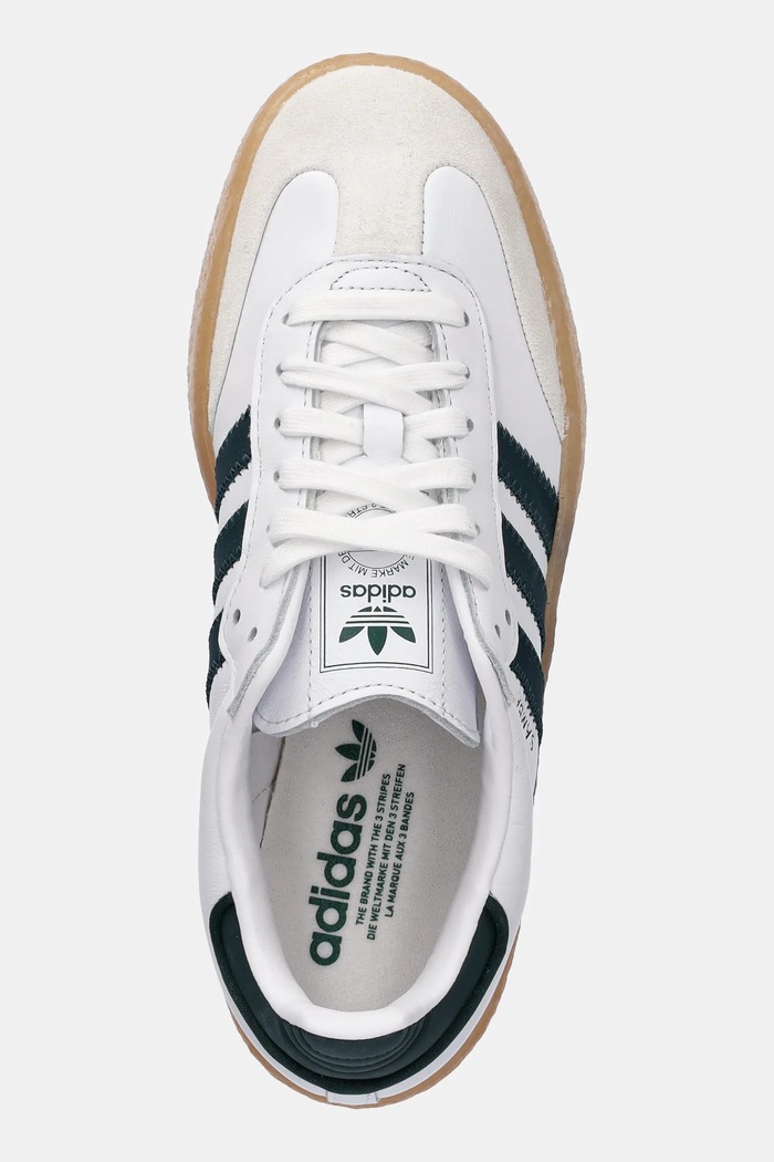 adidas Originals sneakers din piele Sambae alb JQ0983