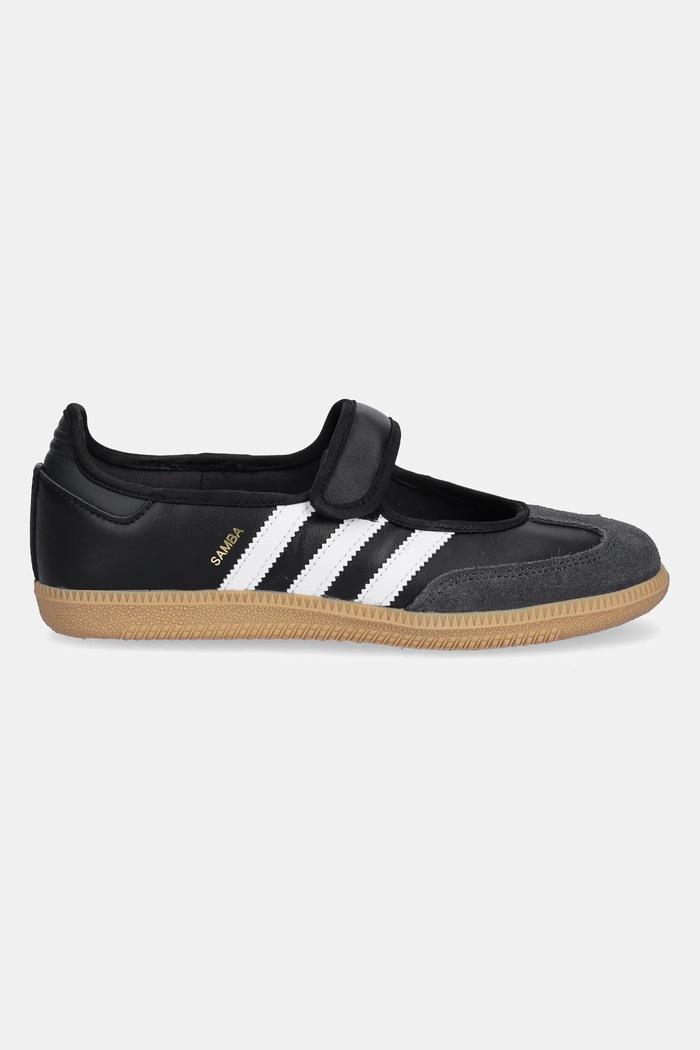 adidas Originals balerini de piele Samba Jane JQ6445 negru AW25