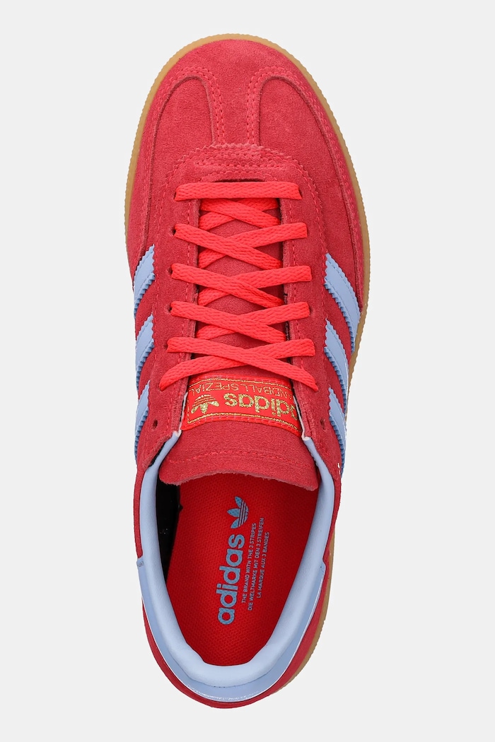 Semišové tenisky adidas Originals Handball Spezial červená JR3607